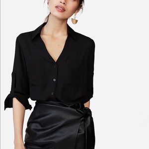 Express Slim Fit Portofino Shirt